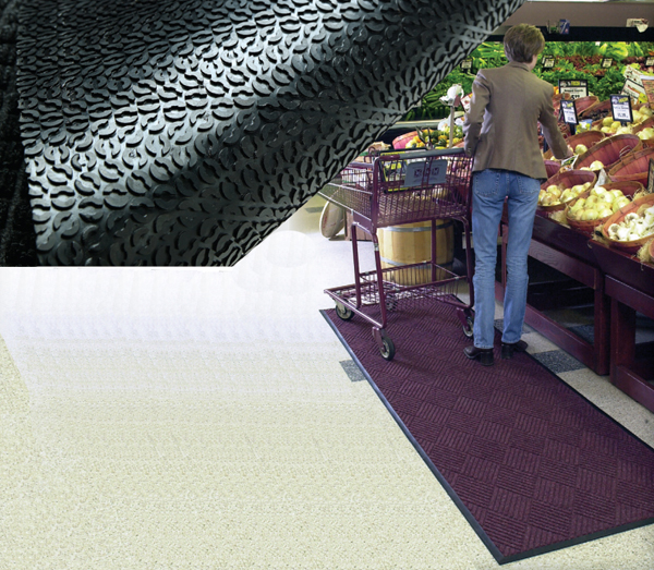 Waterhog Premier Mats with Anchor Safe Rubber Backing by American Floor